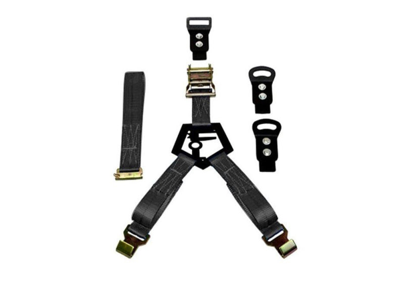 N-Fab Bed Mounted Rapid Tire Strap Universal - Gloss Black - Black Strap-thumbmail-2