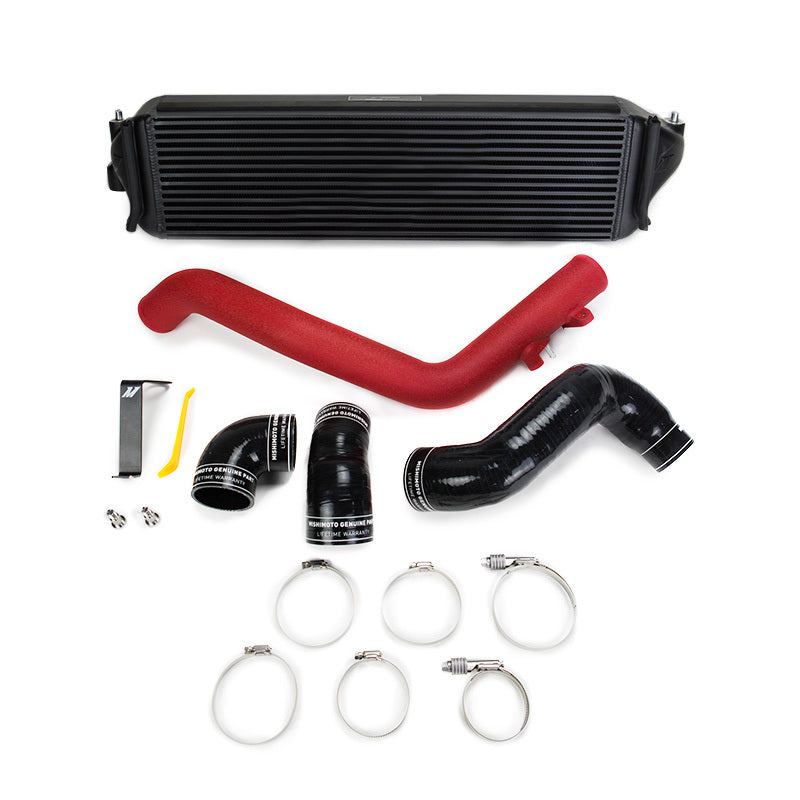 Mishimoto 2017+ Honda Civic Type R Intercooler Kit - Black Intercooler Red Pipes-thumbmail-1