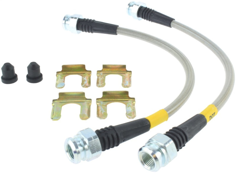 StopTech 12-16 Ford Fiesta Stainless Steel Rear Brake Lines-thumbmail-1