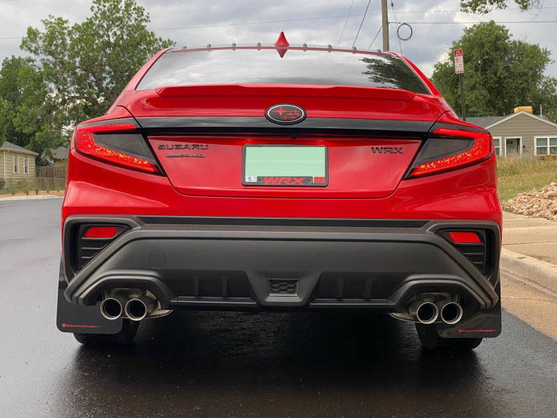 Rally Armor 2022 Subaru WRX Black UR Mud Flap w/ Red Logo-thumbmail-2
