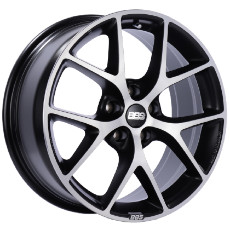 BBS SR 17x8 5x120 ET30 CB72.5 Satin Black Diamond Cut Face Wheel-thumbmail-1