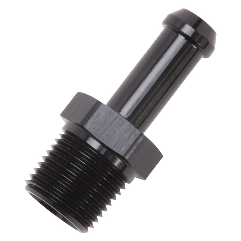 Edelbrock Hose End Straight 3/8In NPT to 3/8In Barb Black Anodize-thumbmail-4