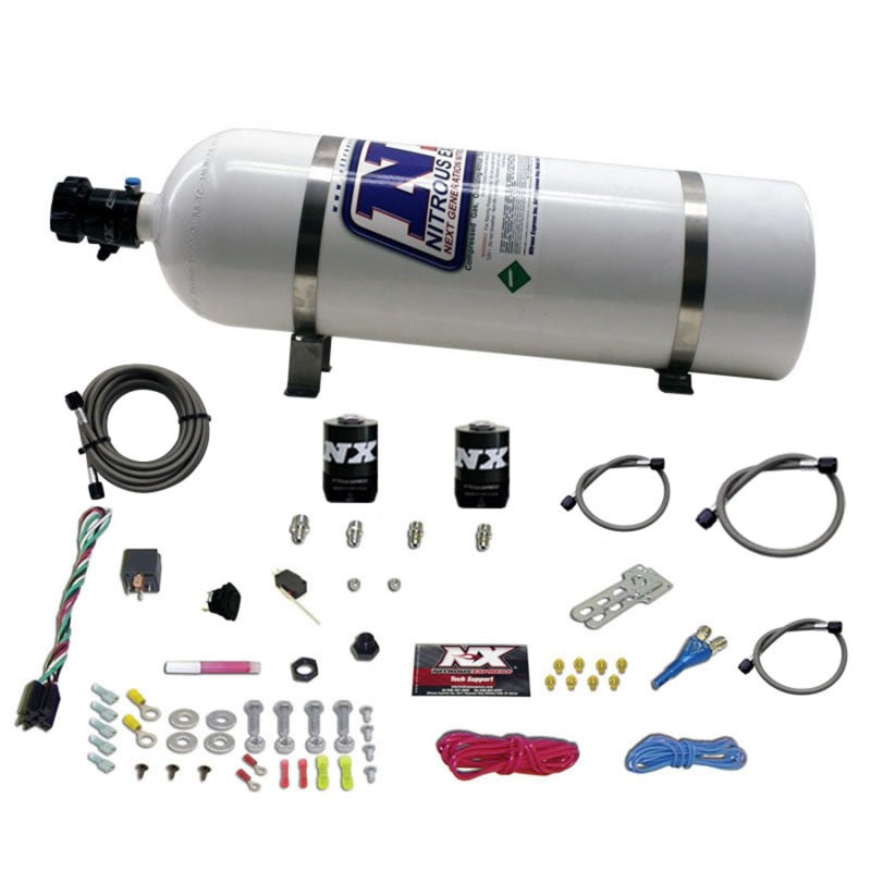 Nitrous Express Dodge EFI Race Single Nozzle Nitrous Kit (100-250HP) w/15lb Bottle-thumbmail-2