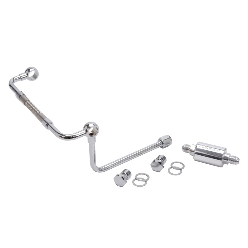 Edelbrock Dual Feed Line/Thunder Series Carb w/ Polished Fuel Filter-thumbmail-4