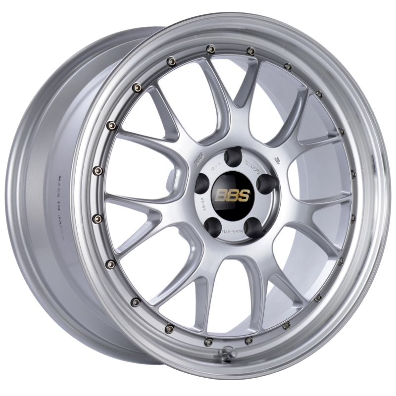 BBS LM-R 19x8.5 5x112 ET38 Diamond Silver Center Diamond Cut Lip Wheel -82mm PFS/Clip Required-thumbmail-1