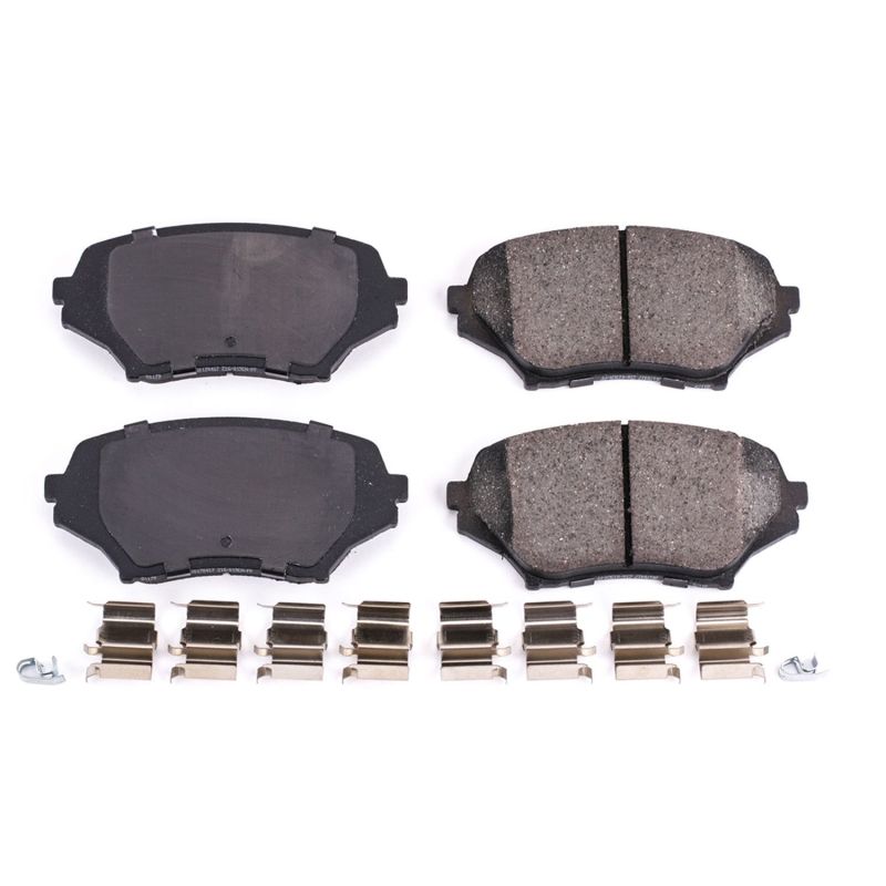 Power Stop 06-15 Mazda MX-5 Miata Front Z17 Evolution Ceramic Brake Pads w/Hardware-thumbmail-1
