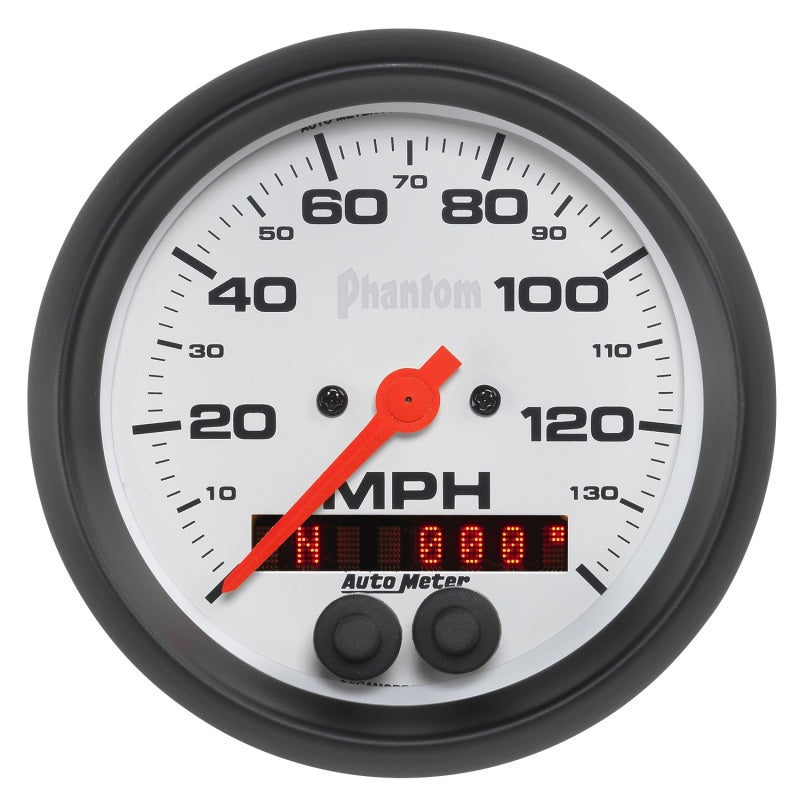 Autometer Phantom 3-3/8in 140 MPH In-Dash Full Sweep Speedometer w/ GPS Rally Nav Display-thumbmail-1