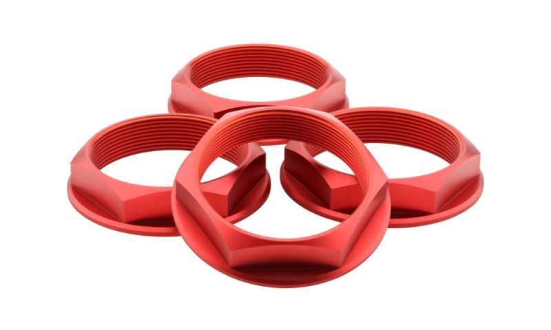 fifteen52 Super Touring (Chicane/Podium) Hex Nut Set of Four - Anodized Red-thumbmail-1