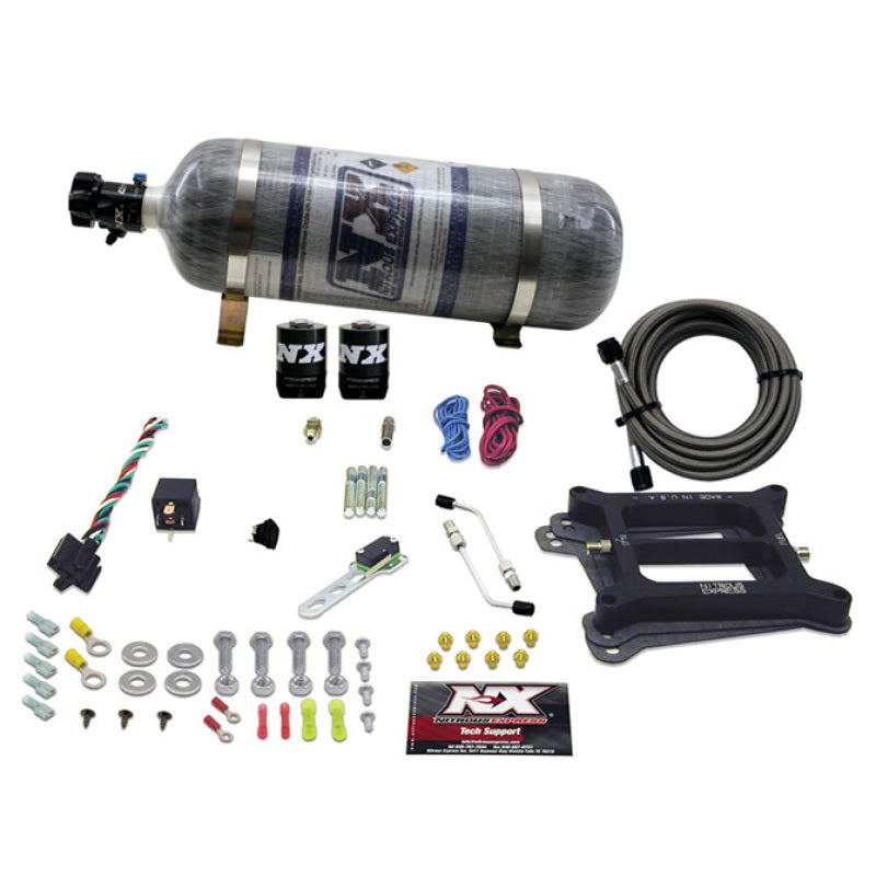 Nitrous Express 4150 4-BBL/Gasoline Nitrous Kit (100-500HP) w/Composite Bottle-thumbmail-2