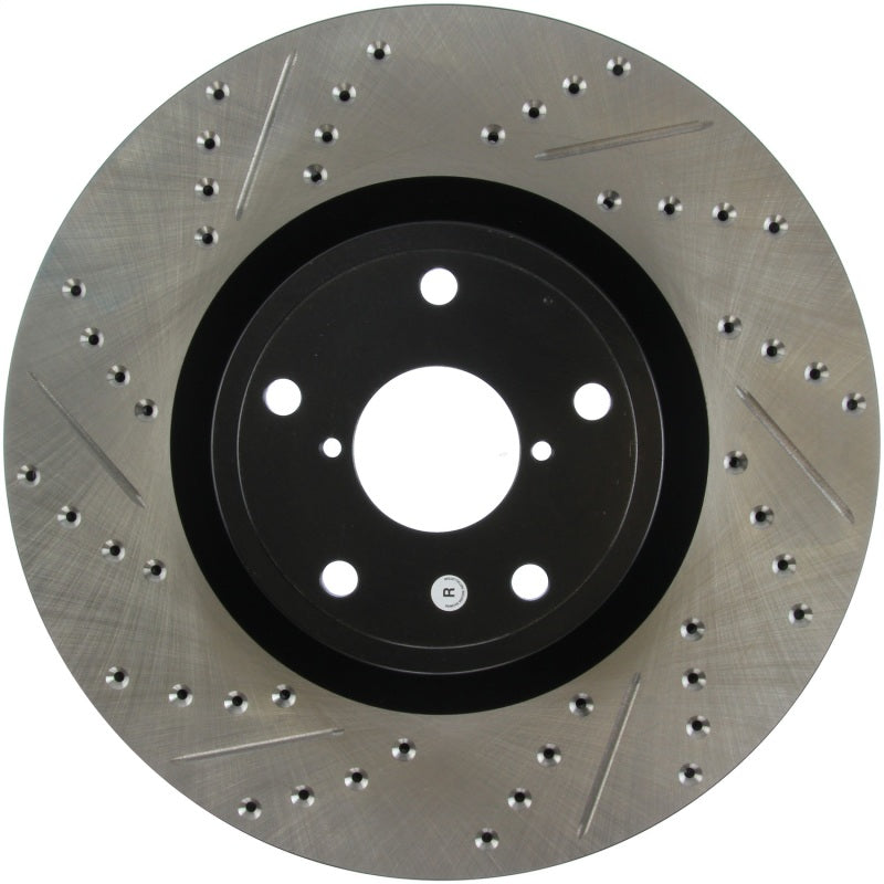 StopTech 05-10 Subaru Impreza WRX/STi Slotted & Drilled Right Front Rotor-thumbmail-6