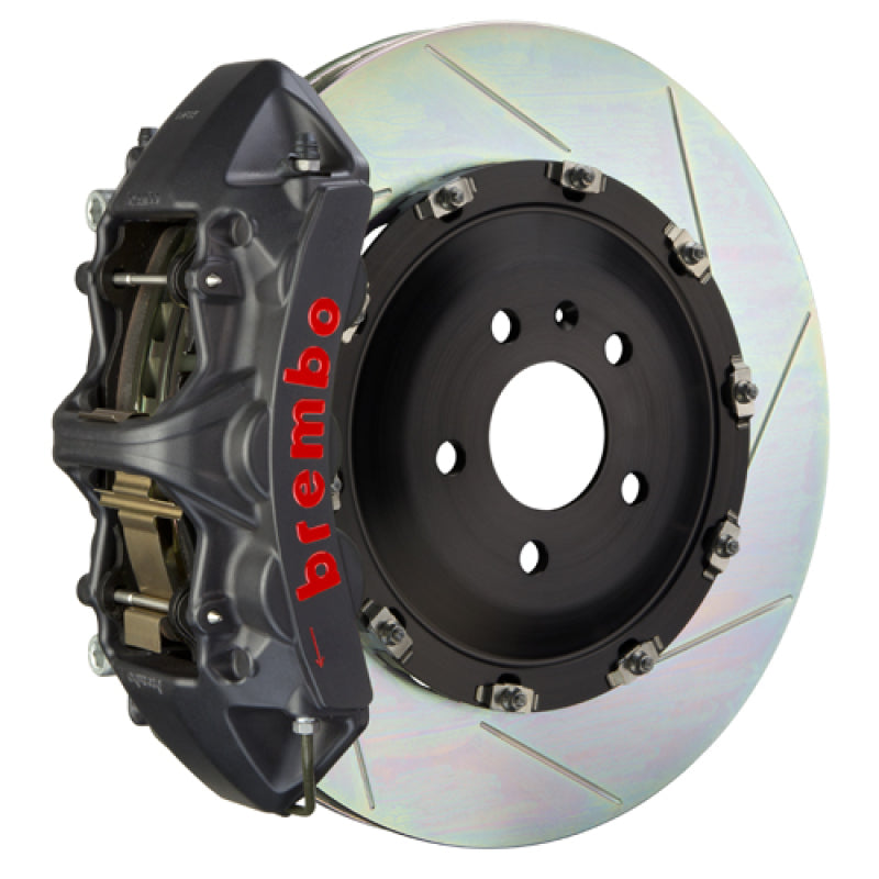 Brembo 20+ Model Y Front GTS BBK 6 Piston Cast 365x34 2pc Rotor Slotted Type-1-Black HA-thumbmail-1