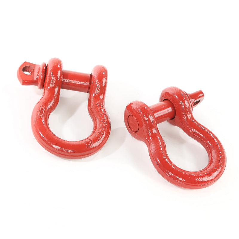 Rugged Ridge Red 3/4in D-Shackles-thumbmail-2