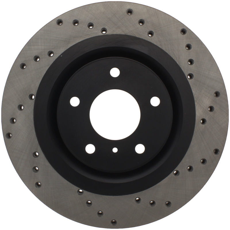 StopTech 08-09 Infiniti EX35 / 05-08 G35 / 09 G37 / 06-09 M35/M45 Drilled Left Front Rotor-thumbmail-5