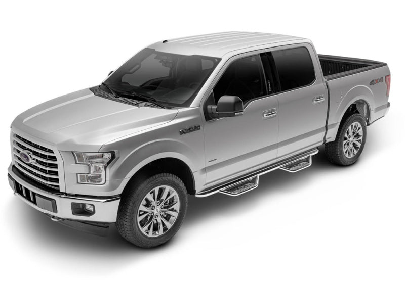 N-Fab Podium SS 15-18 GMC/Chevy Canyon/Colorado Crew Cab SRW - Polished Stainless - Cab Length - 3in-thumbmail-6