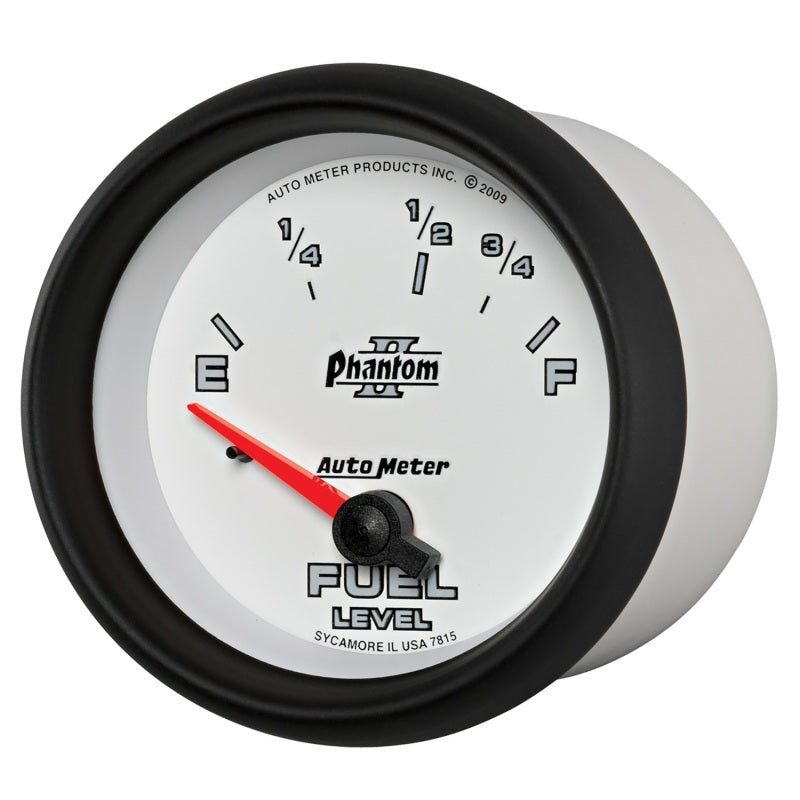 Autometer Phantom II 2-5/8in / 73 Ohms Empty - 10 Ohms Full Electrical Fuel Level Gauge-thumbmail-3