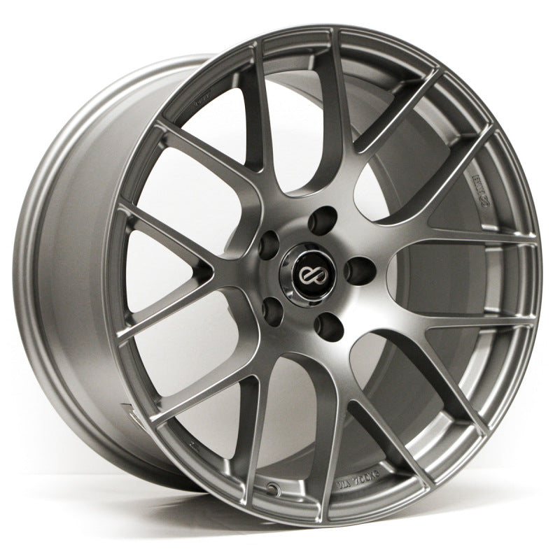 Enkei Raijin 18x9.5 15mm Offset 5x114.3 Bolt Pattern 72.6 Bore Titanium Gray Wheel *Min Qty 40*-thumbmail-1