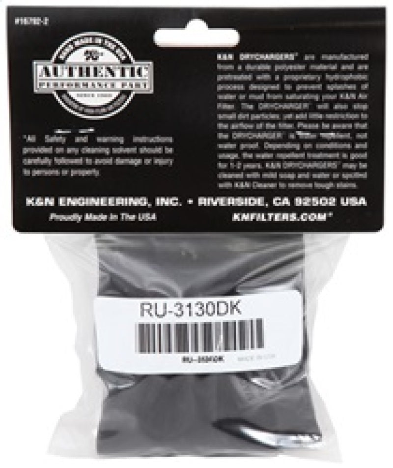 K&N Air Filter Wrap Black RU-3130-thumbmail-5