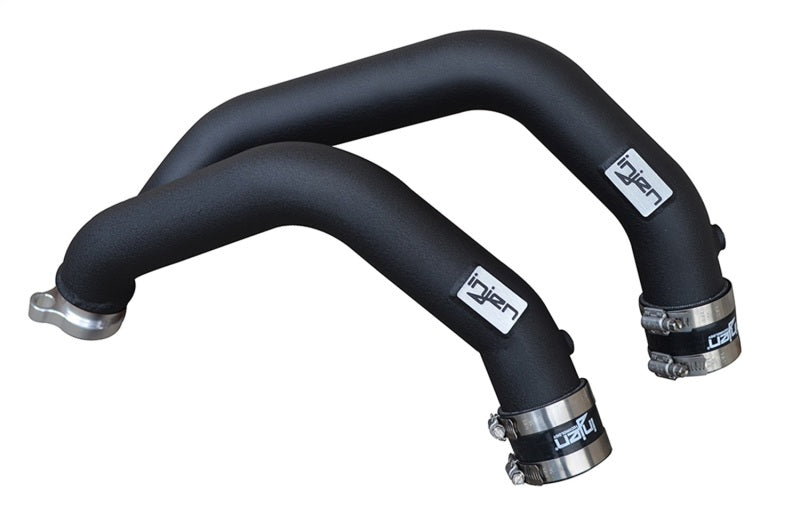 Injen 15-16 BMW M3(F80)/M4 (F82/83) 3.0L L6 Twin Turbo 2PC Aluminum Int. Charge Pipe - Wrinkle Black-thumbmail-2