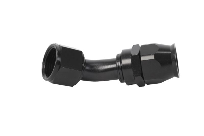 Aeromotive PTFE Hose End - AN-12 - 45 Deg - Black Anodized-thumbmail-1