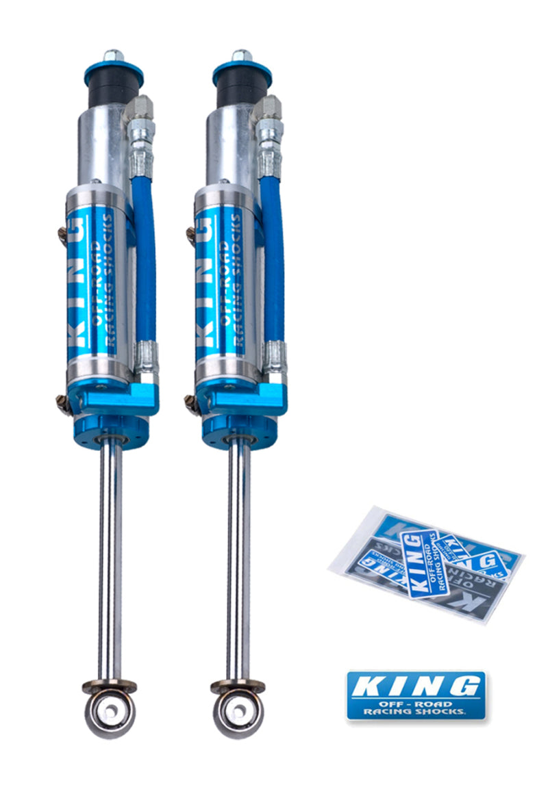 King Shocks 97-06 Jeep Wrangler TJ Front 2.5 Dia Piggy Hose Reservoir Shock 6in Lift (Pair)-thumbmail-1
