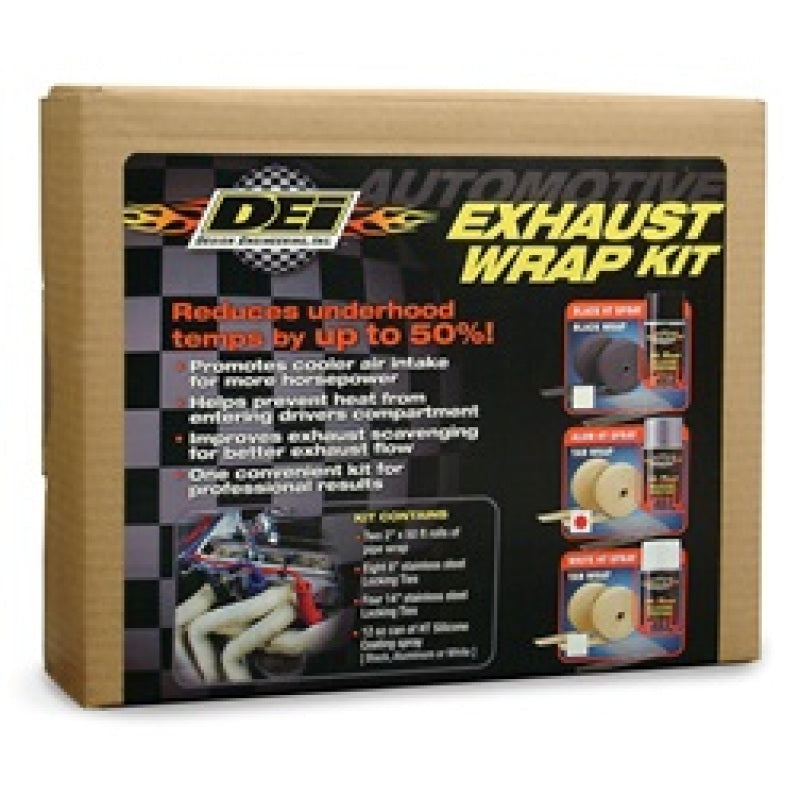 DEI Exhaust Wrap Kit - Tan Wrap and Aluminum HT Silicone Coating-thumbmail-3