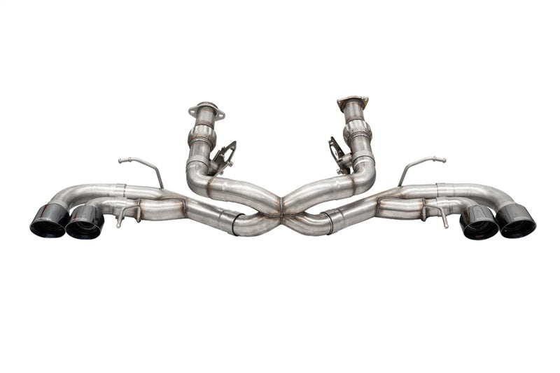 Corsa 2020 Corvette C8 3in Xtreme Cat-Back Exhaust 4.5in Black Quad Tips - Deletes stock AFM Valve-thumbmail-1