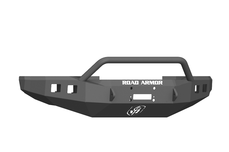 Road Armor 17-20 Ford F-250 Stealth Wide Fender Front Winch Bumper w/Pre-Runner Guard - Tex Blk-thumbmail-1