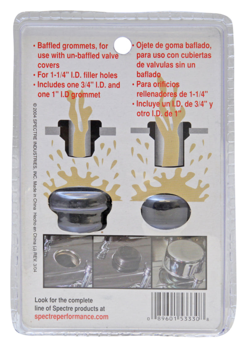 Spectre Valve Cover Grommets - Baffled (For Covers w/1-1/4in. Filler-Breather Holes)-thumbmail-4