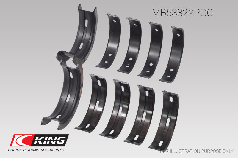 King Subaru EJ20/EJ22/EJ25 (Incl. Turbo) (Size 0.25) pMaxBlack Coated Main Bearing Set-thumbmail-2