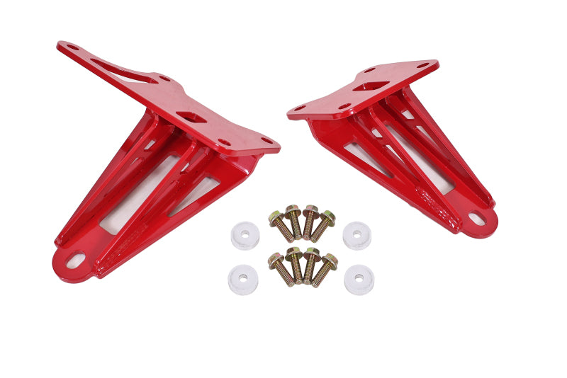 BMR 11-17 S197 Mustang Motor Mount Brackets - Red-thumbmail-2