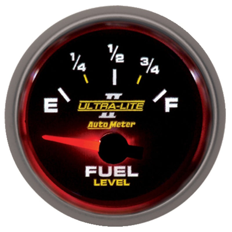Autometer Ultra-Lite II 2-1/16in 0 OHMS Empty / 90 OHMS Full Electronic Fuel Level Gauge-thumbmail-2