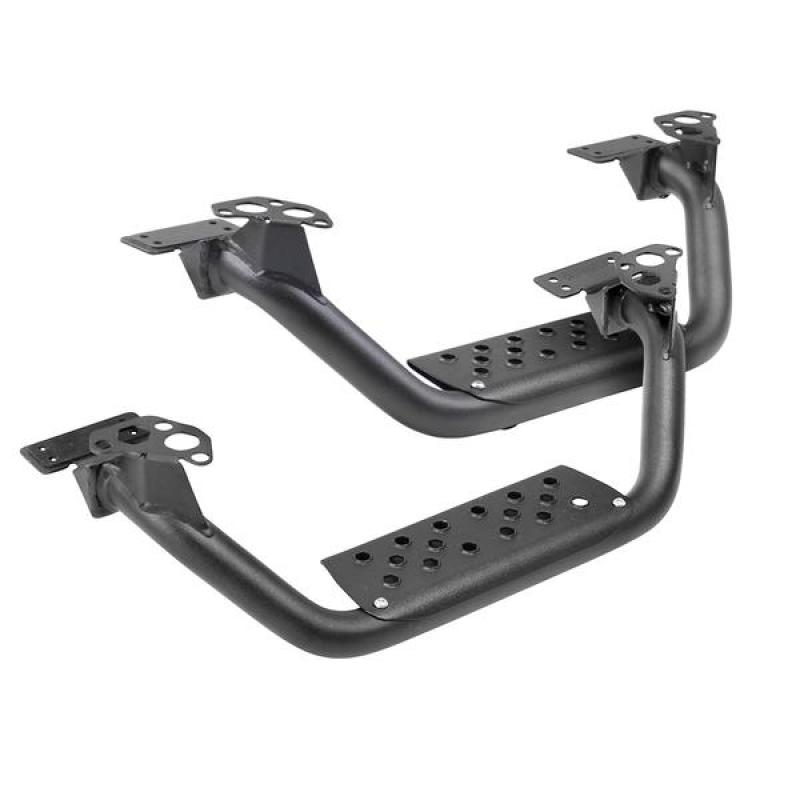 Go Rhino Dominator Extreme D6 SideSteps - Tex Blk - 4in Drop Down Steps (Pair)-thumbmail-2
