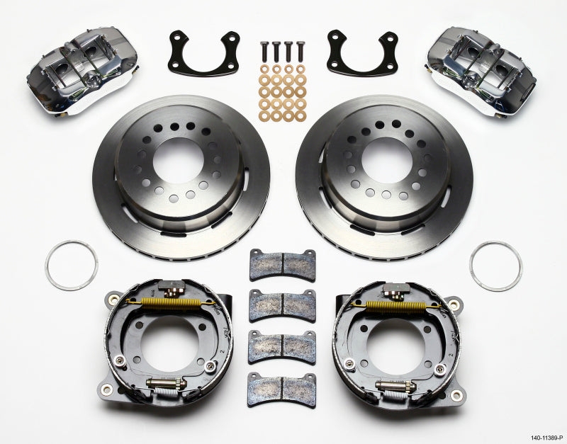 Wilwood Dynapro Low-Profile 11.00in P-Brake Kit-Polish New Big Ford 2.50in Offset-thumbmail-1