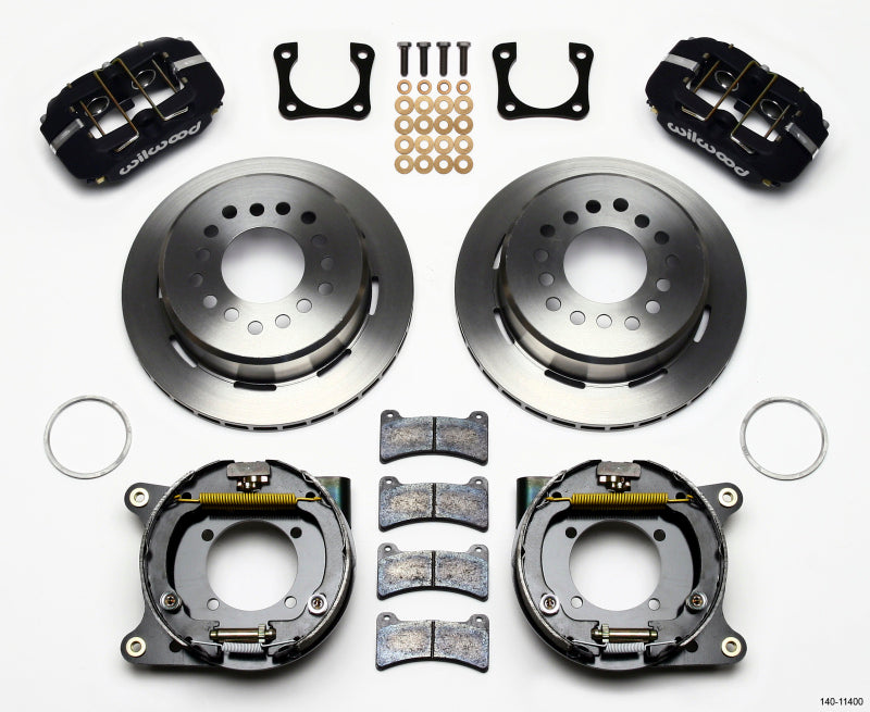 Wilwood Dynapro Low-Profile 11.00in P-Brake Kit Chevy 12 Bolt Spcl 2.81in Off Stag Mount-thumbmail-1