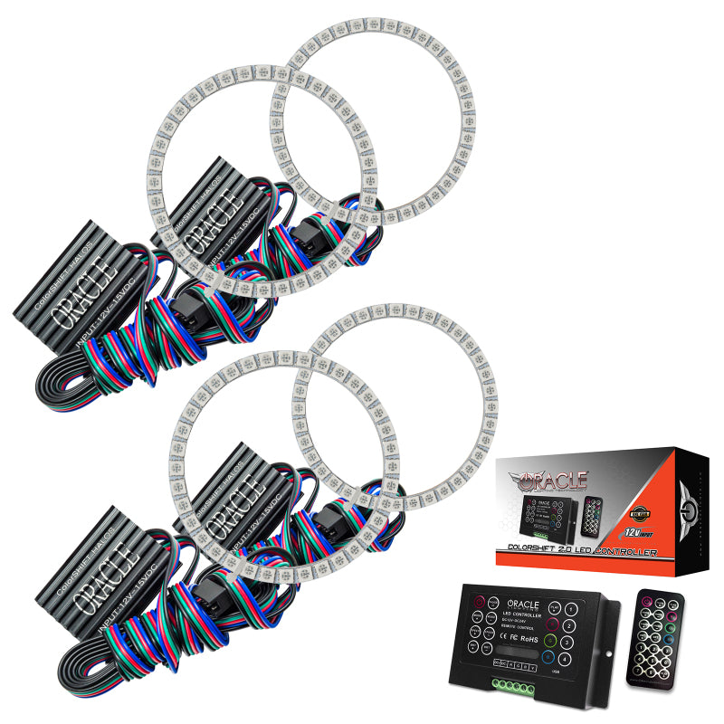 Oracle Nissan 370 Z 09-20 Dual Halo Kit - ColorSHIFT w/ 2.0 Controller-thumbmail-5