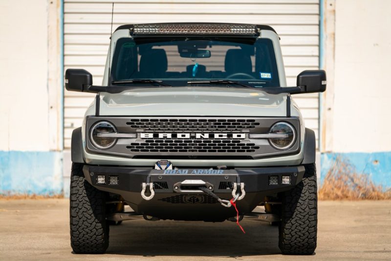 Road Armor 2021+ Ford Bronco Stealth Front Skid Plate - Tex Blk-thumbmail-1