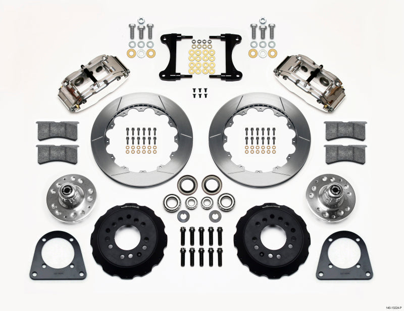 Wilwood Narrow Superlite 6R Front Hub Kit 12.88in Polished TCI-IFS 71-78 (Pinto Based)-thumbmail-1