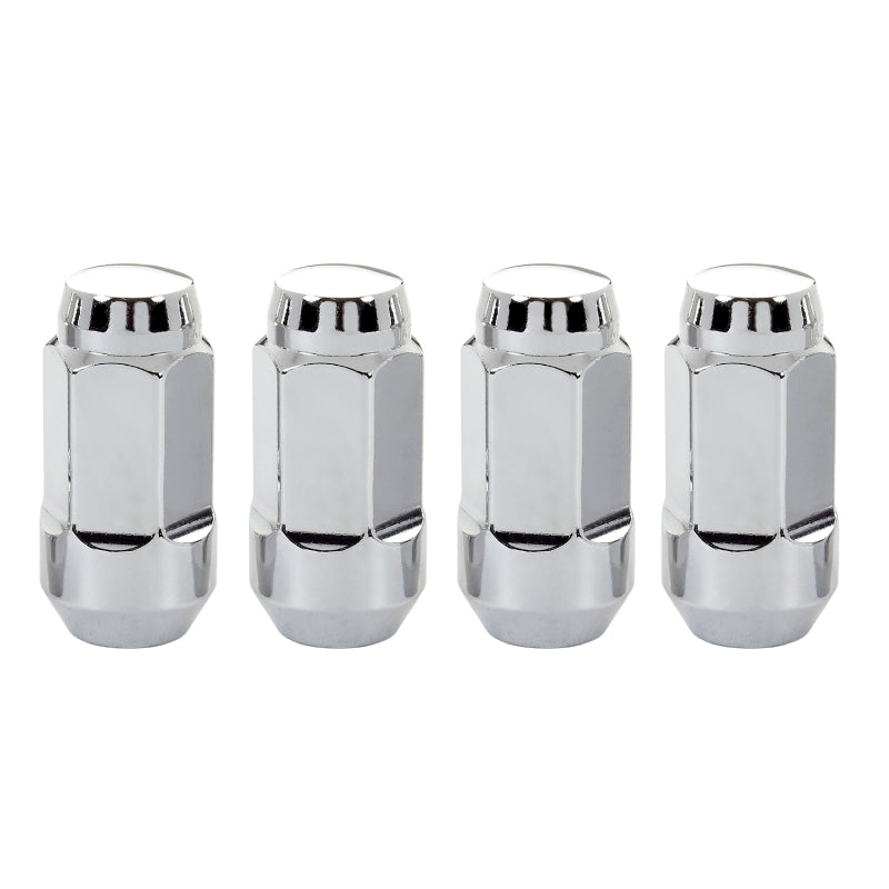 McGard Hex Lug Nut (Cone Seat Bulge Style) M14X1.5 / 22mm Hex / 1.945in. Length (4-Pack) - Chrome-thumbmail-7