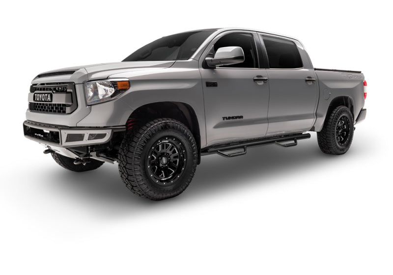 N-Fab Nerf Step 15-17 GMC - Chevy Canyon/Colorado Crew Cab 5ft Bed - Gloss Black - W2W - 3in-thumbmail-5