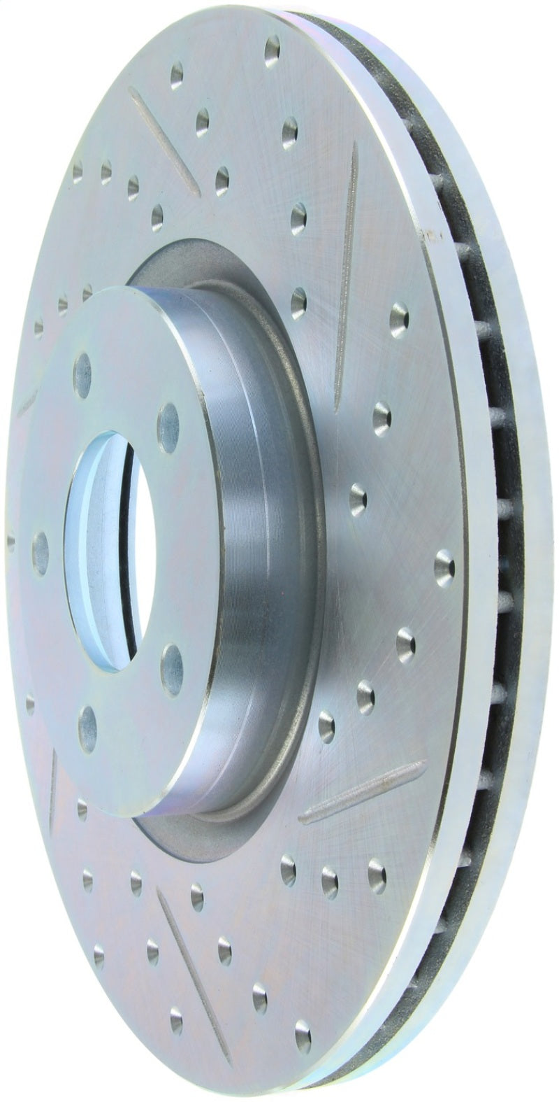 StopTech 07-13 Mazdaspeed3 Sport Slotted & Drilled Front Right Rotor-thumbmail-1