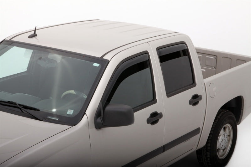 AVS 04-12 Chevy Colorado Crew Cab Ventvisor In-Channel Front & Rear Window Deflectors 4pc - Smoke-thumbmail-4