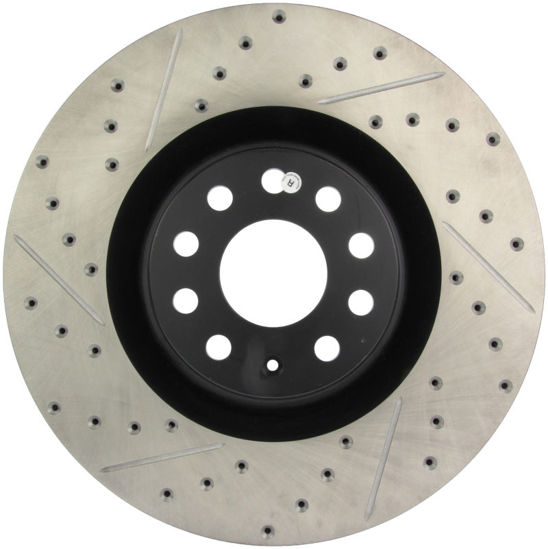 StopTech 09 VW Passat CC / 06-09 Passat Slotted & Drilled Right Front Rotor-thumbmail-7