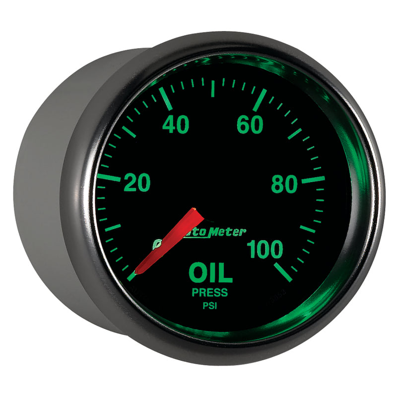 Autometer GS Series 2-1/16in Oil Pressure Gauge 100PSI Electric Full Sweep-thumbmail-5