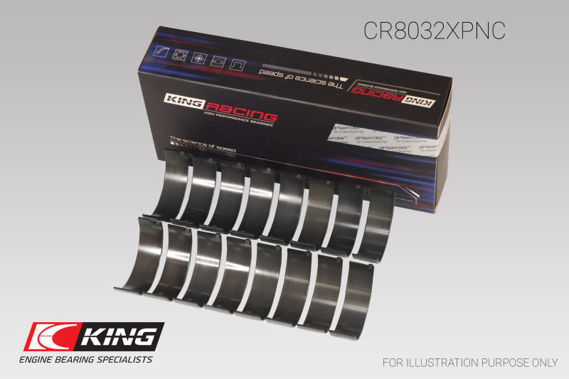 King Chrysler 345/ 370 16V (Size 0.25) pMaxBlack Coated Connecting Rod Bearing Set-thumbmail-1