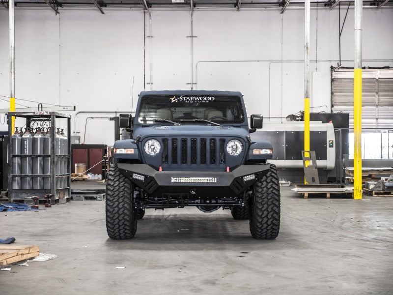 Road Armor 18-20 Jeep Wrangler JL SPARTAN Front Bumper - Tex Blk-thumbmail-3