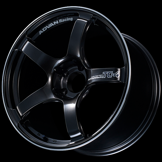 Advan TC4 18x9 +25mm 5x112 Racing Black Gunmetallic and Ring Wheel