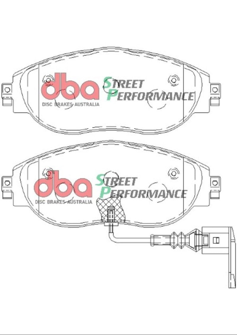 DBA 13-21 Volkswagen Golf R (MK7) SP Performance Front Brake Pads-thumbmail-3