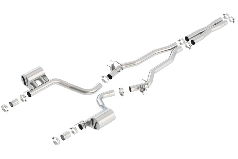 Borla 2015 Dodge Challenger Hellcat 6.2L V8 ATAK Catback Exhaust No Tips Factory Valance-thumbmail-2