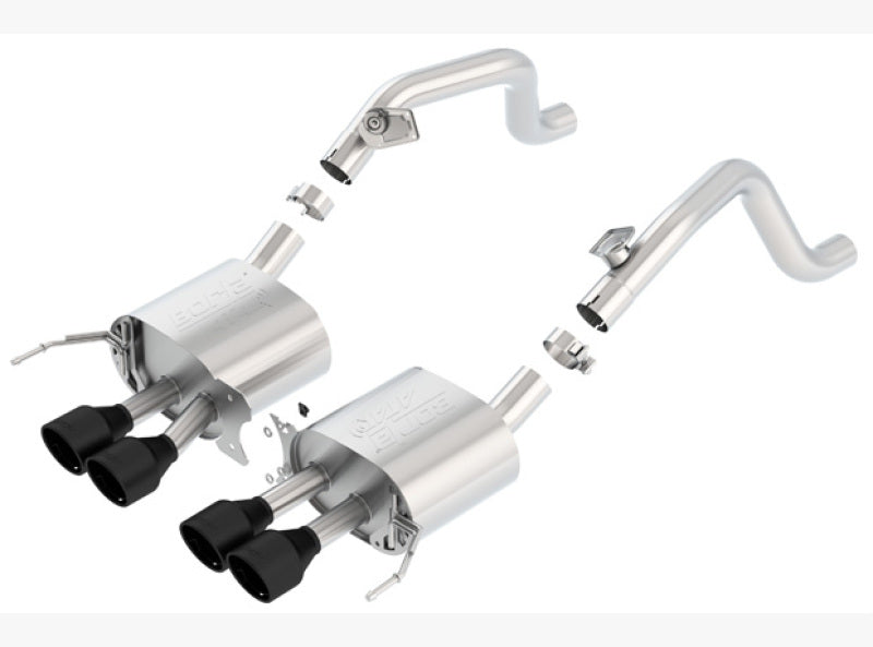 Borla 14-18 C7 Corvette Stingray Axle-Back ATAK Exhaust 2.75in To Muffler Dual 2.0in Out 4.25in Tip-thumbmail-1