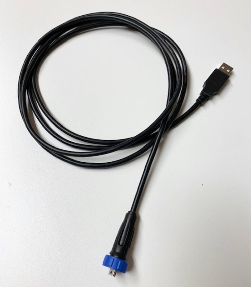 Rywire Water Resistant Threaded Mini USB Comms Cable for PDM12 & PDM30 Units-thumbmail-2